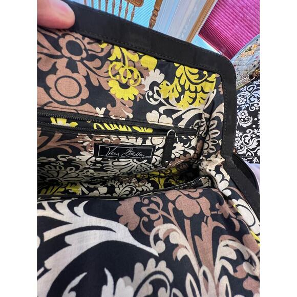 Vera Bradley Paisley Purse Satchel
Handbag Handheld Blue Yellow White - Picture 10 of 11